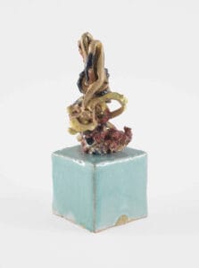 Thought #9 A Hand With A Turquoise Base, 2017, glazed ceramic, 7 3_4 X 2 3_4 X 2 5_8 in, 19,7 X 7 X6,7cm, GA.37929 (view 02)