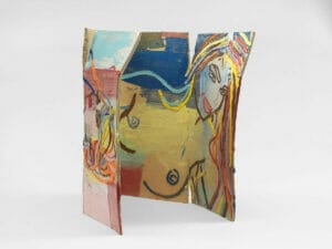 Paysage avec Odalisque, 2017, glazed ceramic, 22 7-8X16X24inches, 58.1X40.6X61cm